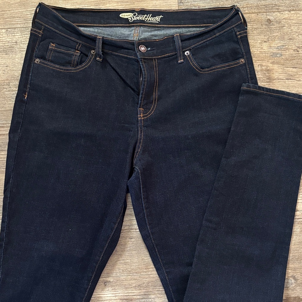 Old Navy Sweetheart Women's Dark Blue Skinny Jeans- TALL